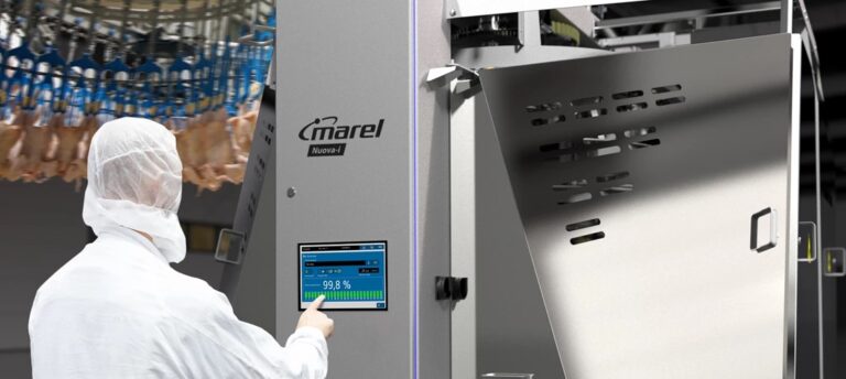 Nuova-i intelligent eviscerator management ; pack removal and giblet harvesting with greatest care.