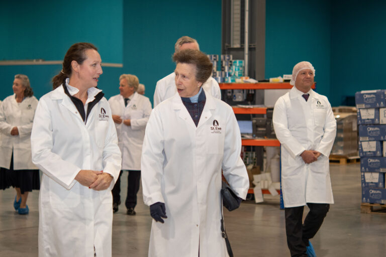 Princess Royal opens St Ewe Free Range Eggs’ new packing centre
