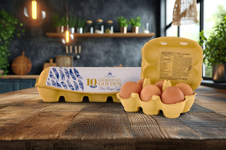 New bright packaging for Bird Bros free range brand