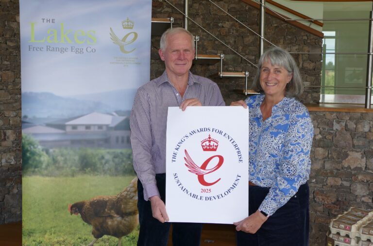 The Lakes Free Range Egg Company awarded the King’s Award for Enterprise